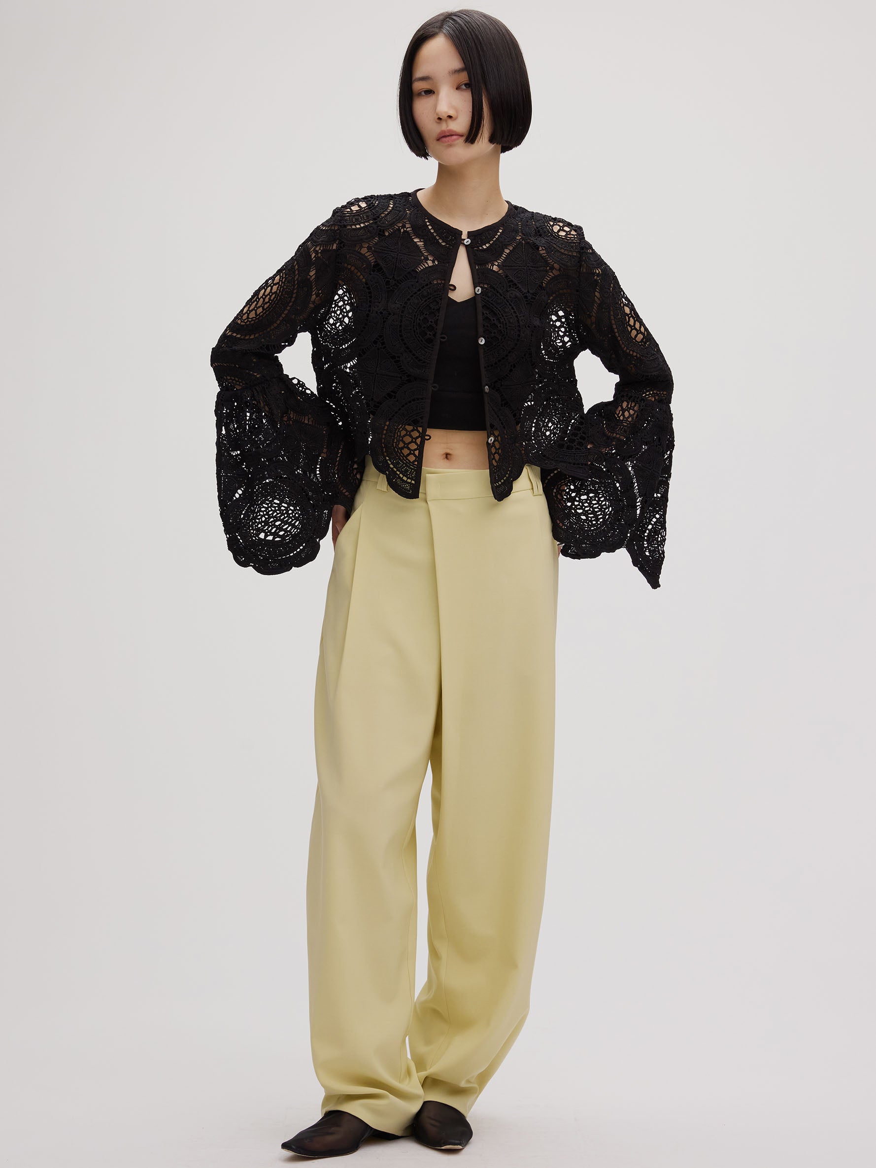 MEDI WIDE TUCK BONTAN PANTS