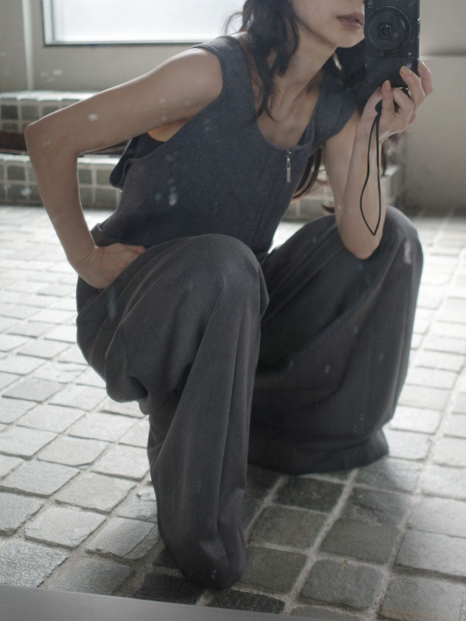 KNIT DOCKING LOOSE ROMPERS
