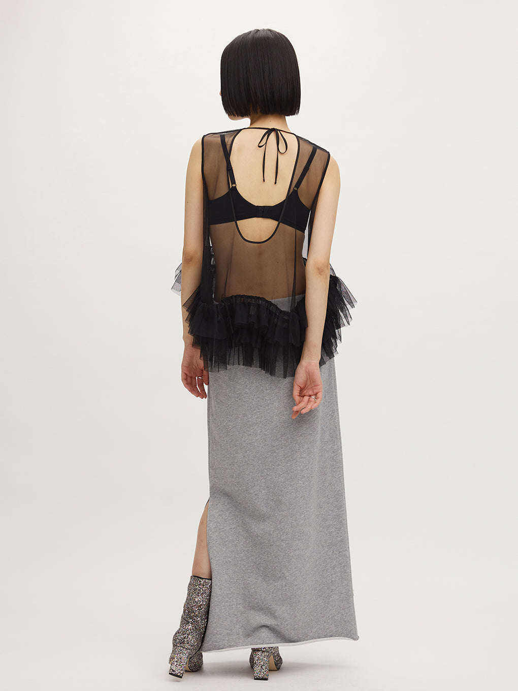 BIJOU MOTIF SWEAT SKIRT