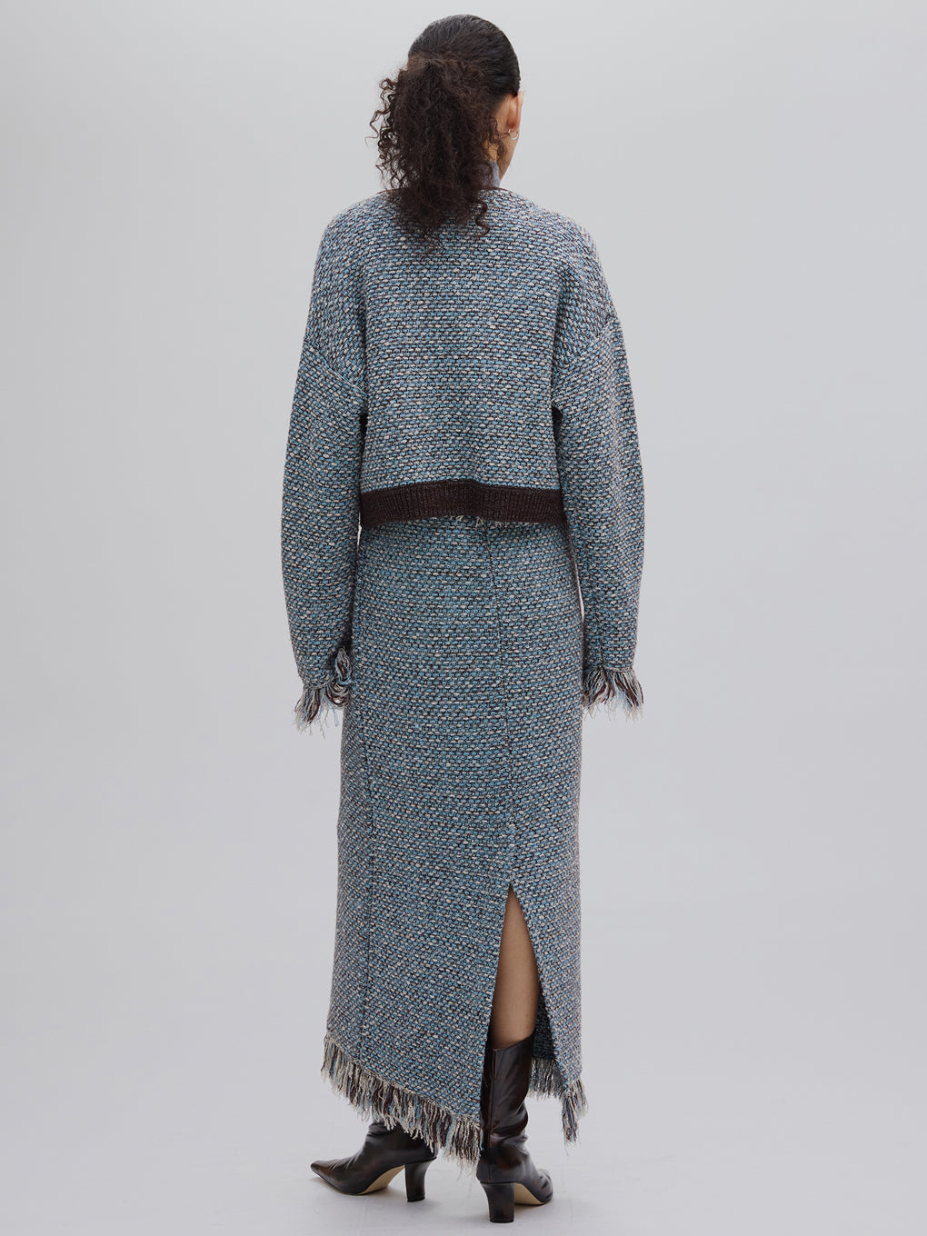 UND TWEED SHORT KNIT CARDIGAN