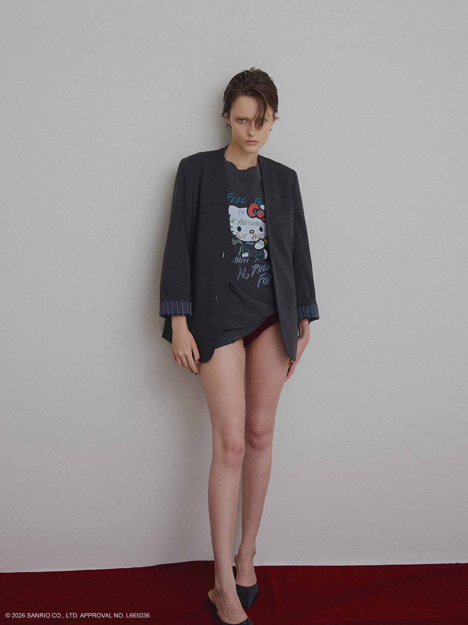 HELLO KITTY×Ameri DAMAGE LONG TEE