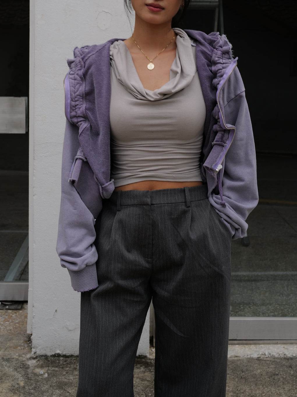 OYSTER SILHOUETTE HOODIE