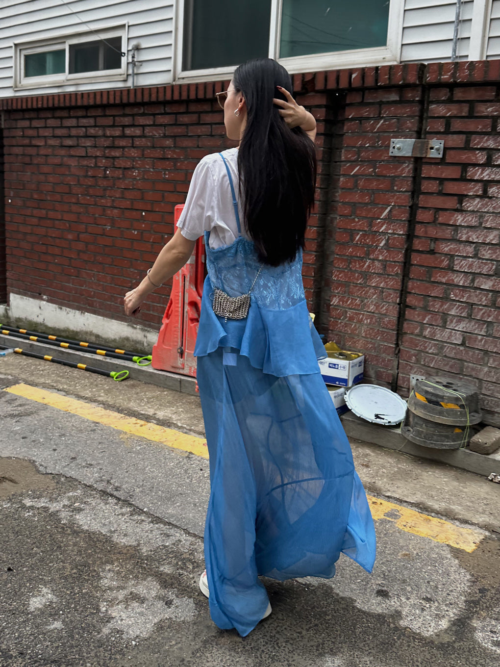 AIRY SHEER LACE CAMISOLE