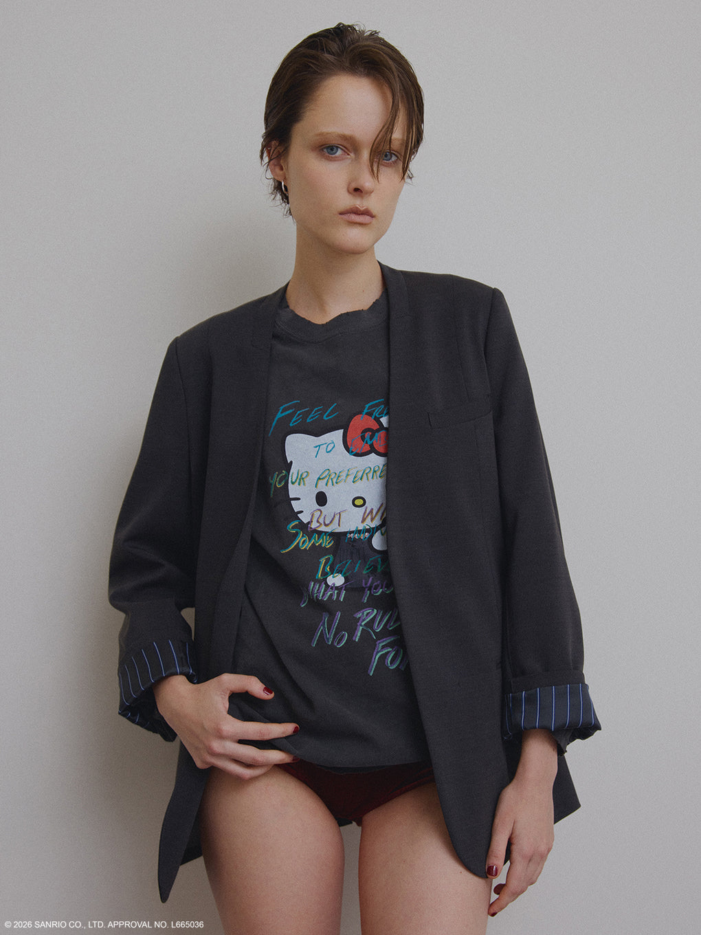 HELLO KITTY×Ameri DAMAGE LONG TEE