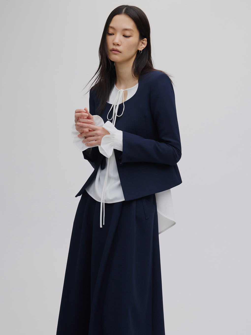 2WAY SQUARE NECK CROP JACKET