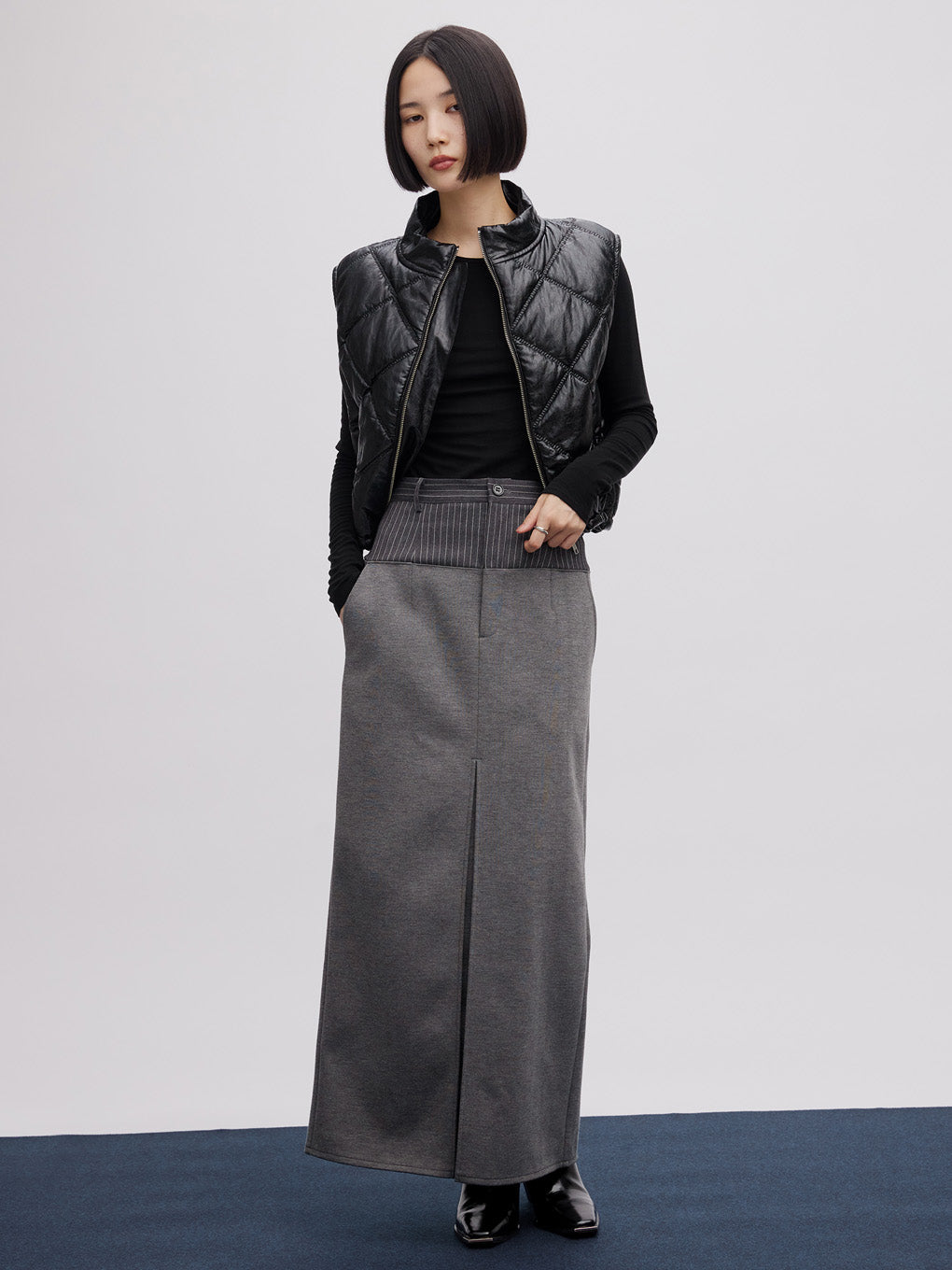 BONBOM×Ameri BONDING PENCIL SKIRT