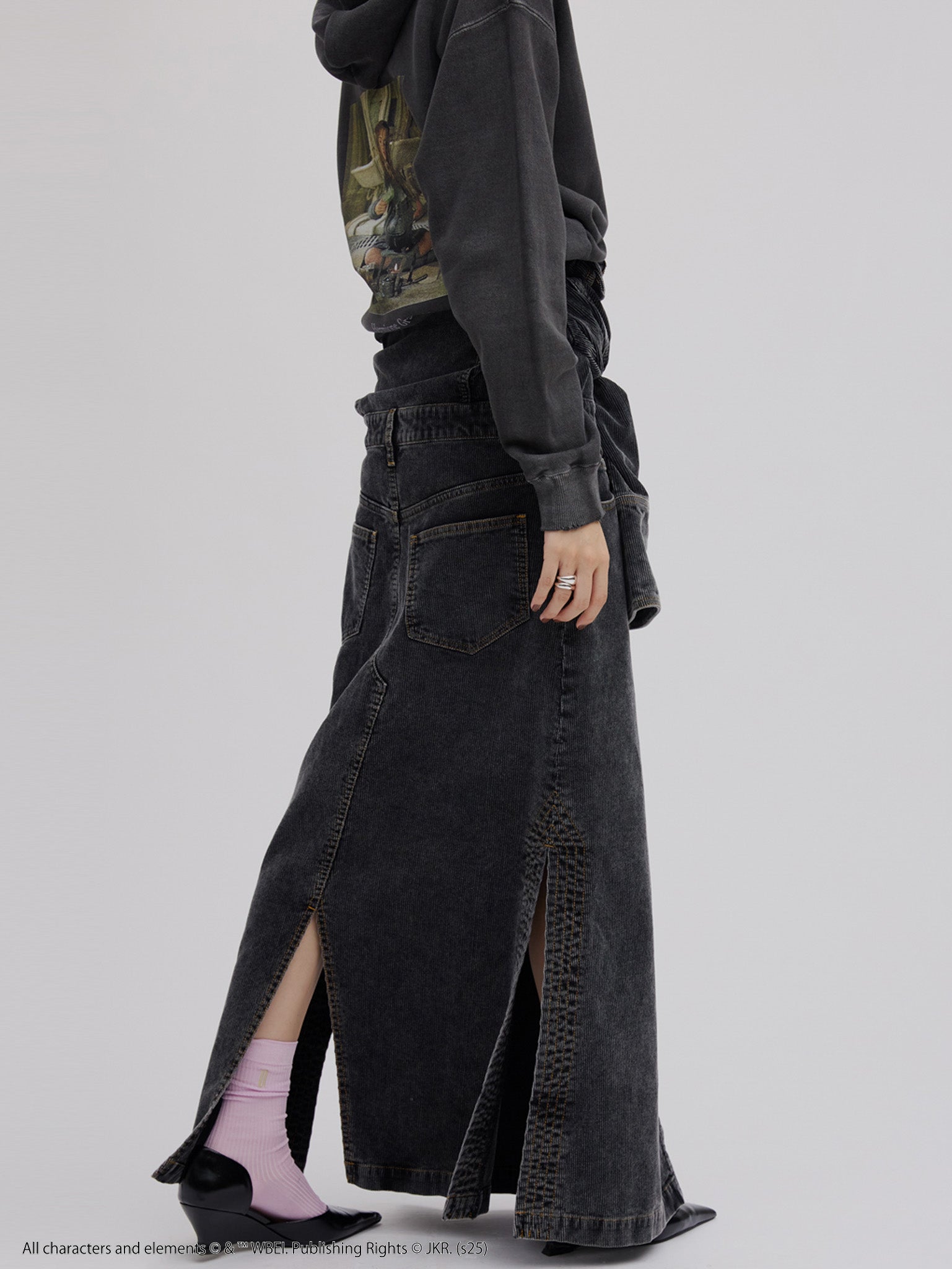 I LINE CORDUROY SHIRT DRESS