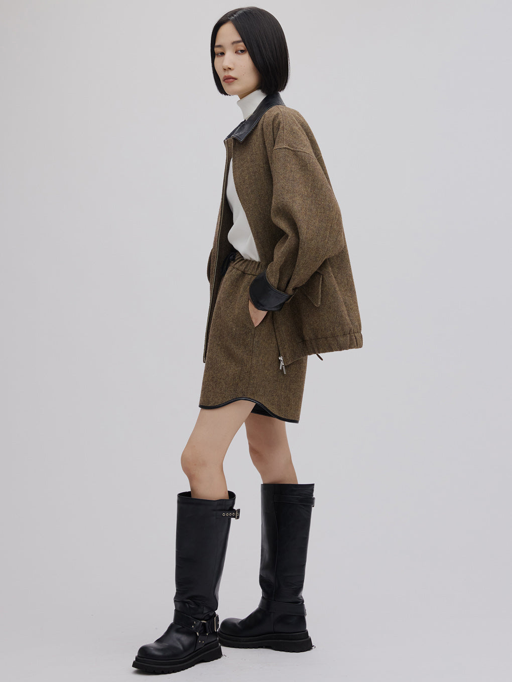 UND TWEED WORK DETAIL BLOUSON