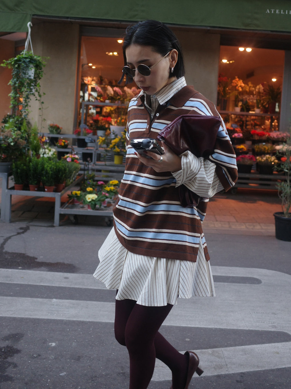 LOW WAIST FLARE SHIRT