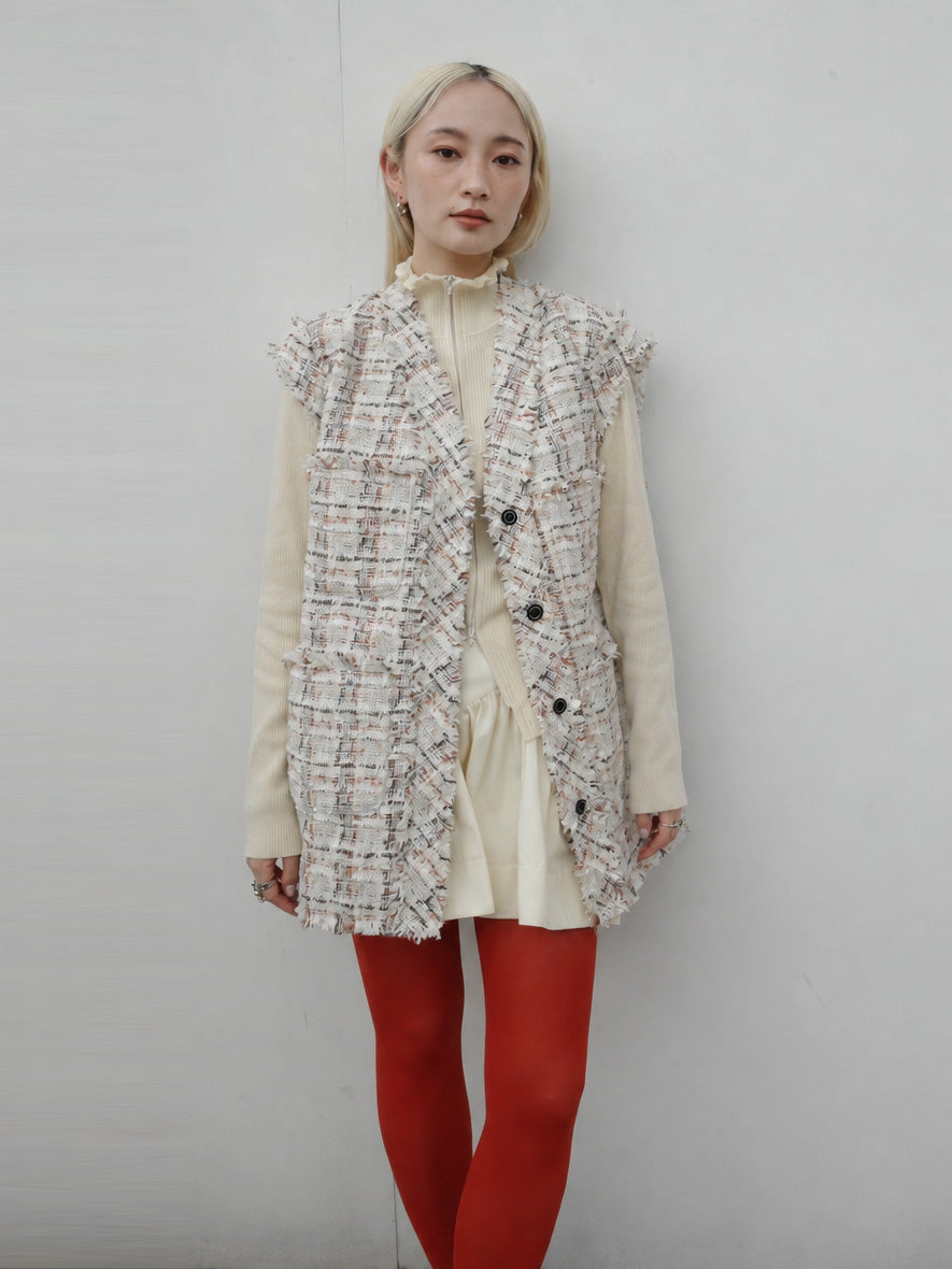 UND TEXTURE TWEED VEST