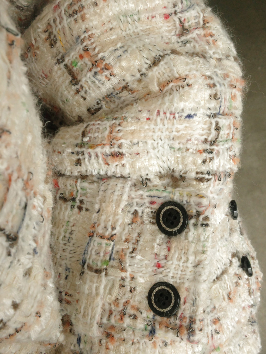 UND 2WAY TEXTURE TWEED JACKET