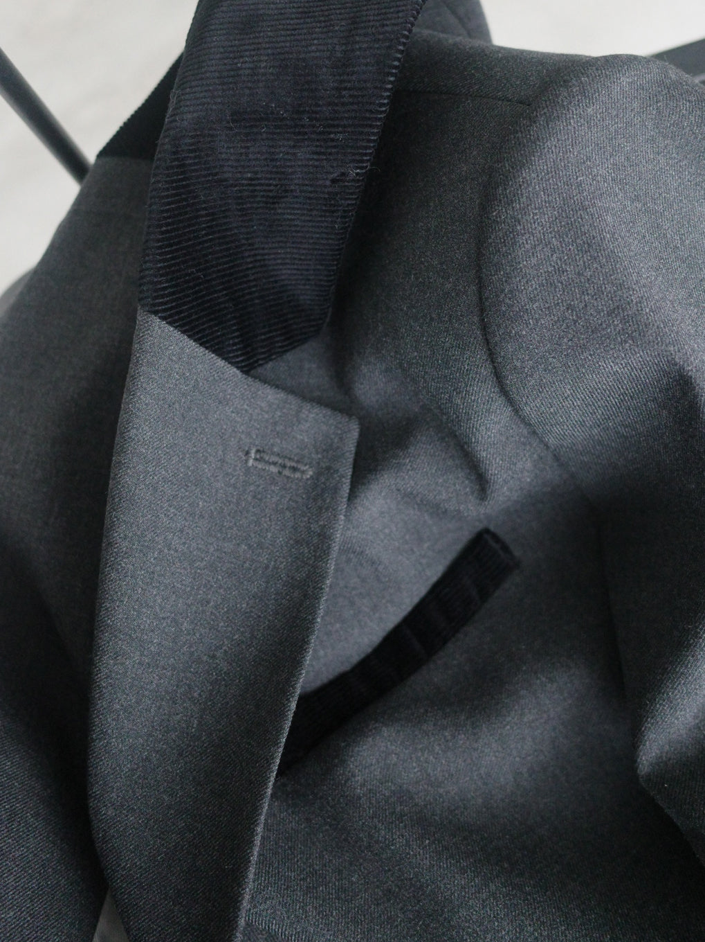 UND MIX FABRIC PATTERN JACKET