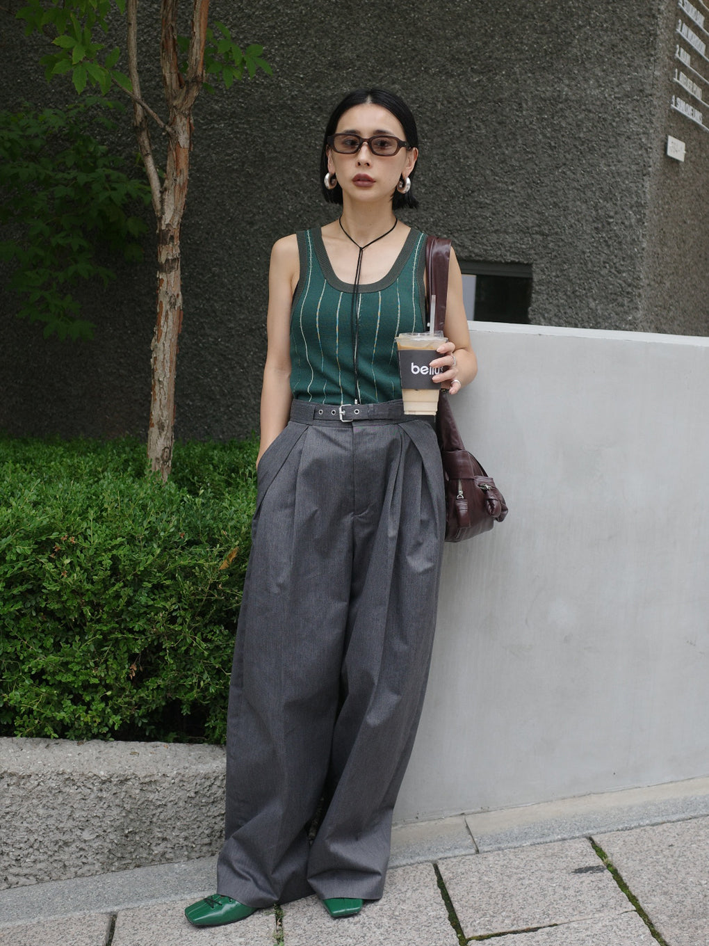 LADY UNIFORM LIKE KNIT SET UP