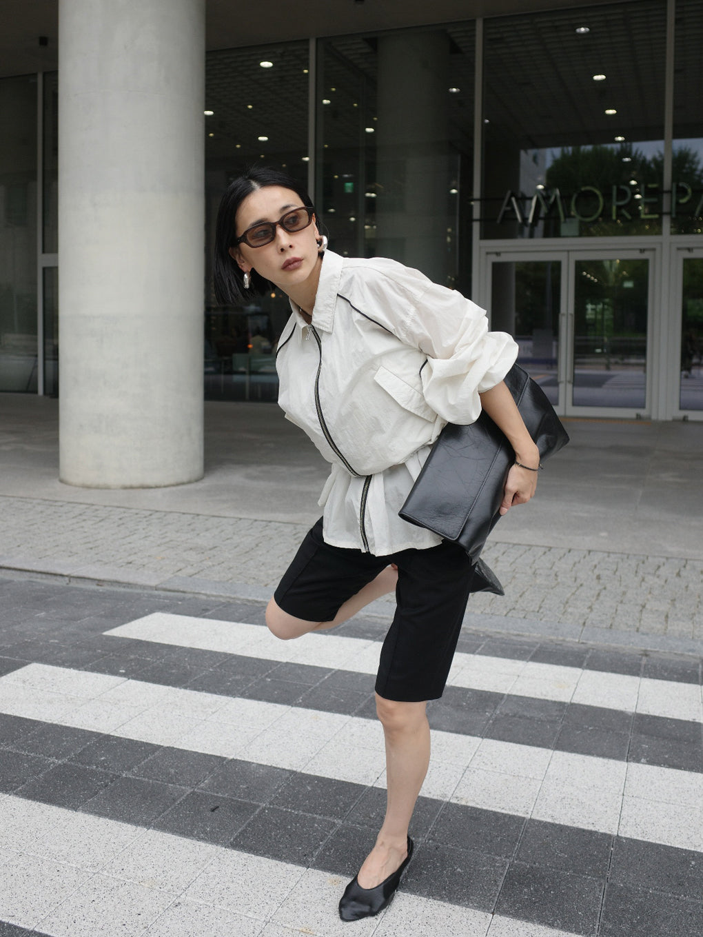 SHORT TRACK JACKET WITH BUSTIER