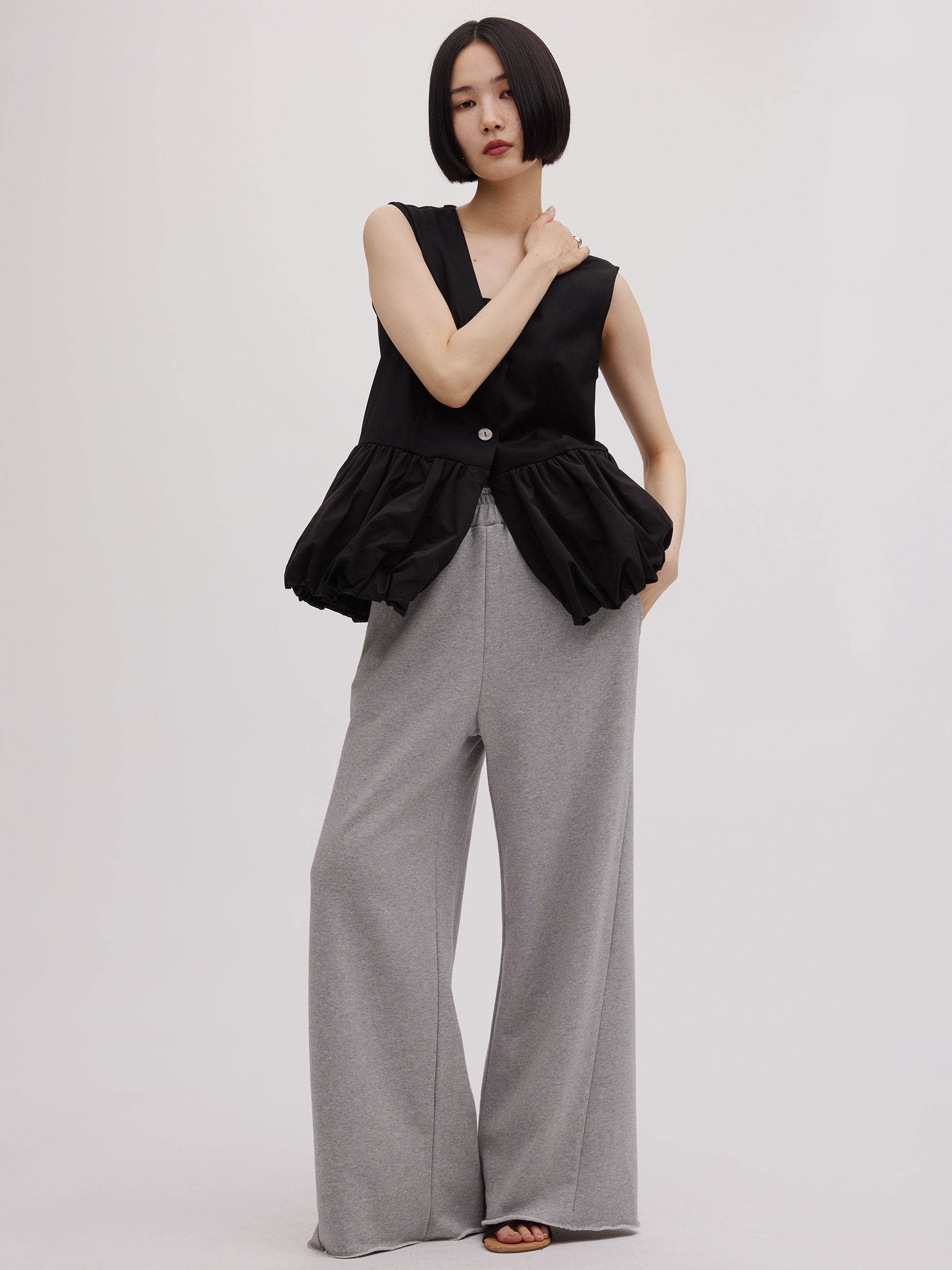 SWEAT PEPLUM SET ROMPERS