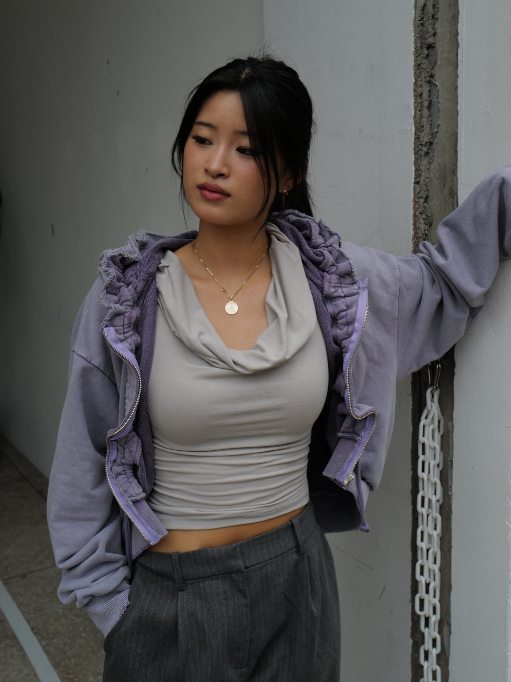 OYSTER SILHOUETTE HOODIE