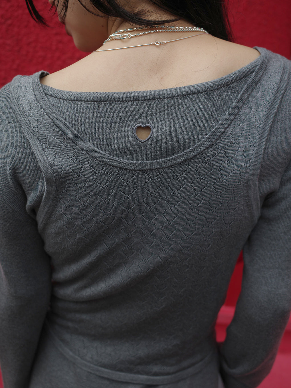 HEART TANK KNIT SET TOP