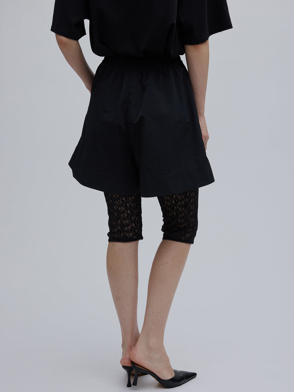LACE BIKER SET SHORTS
