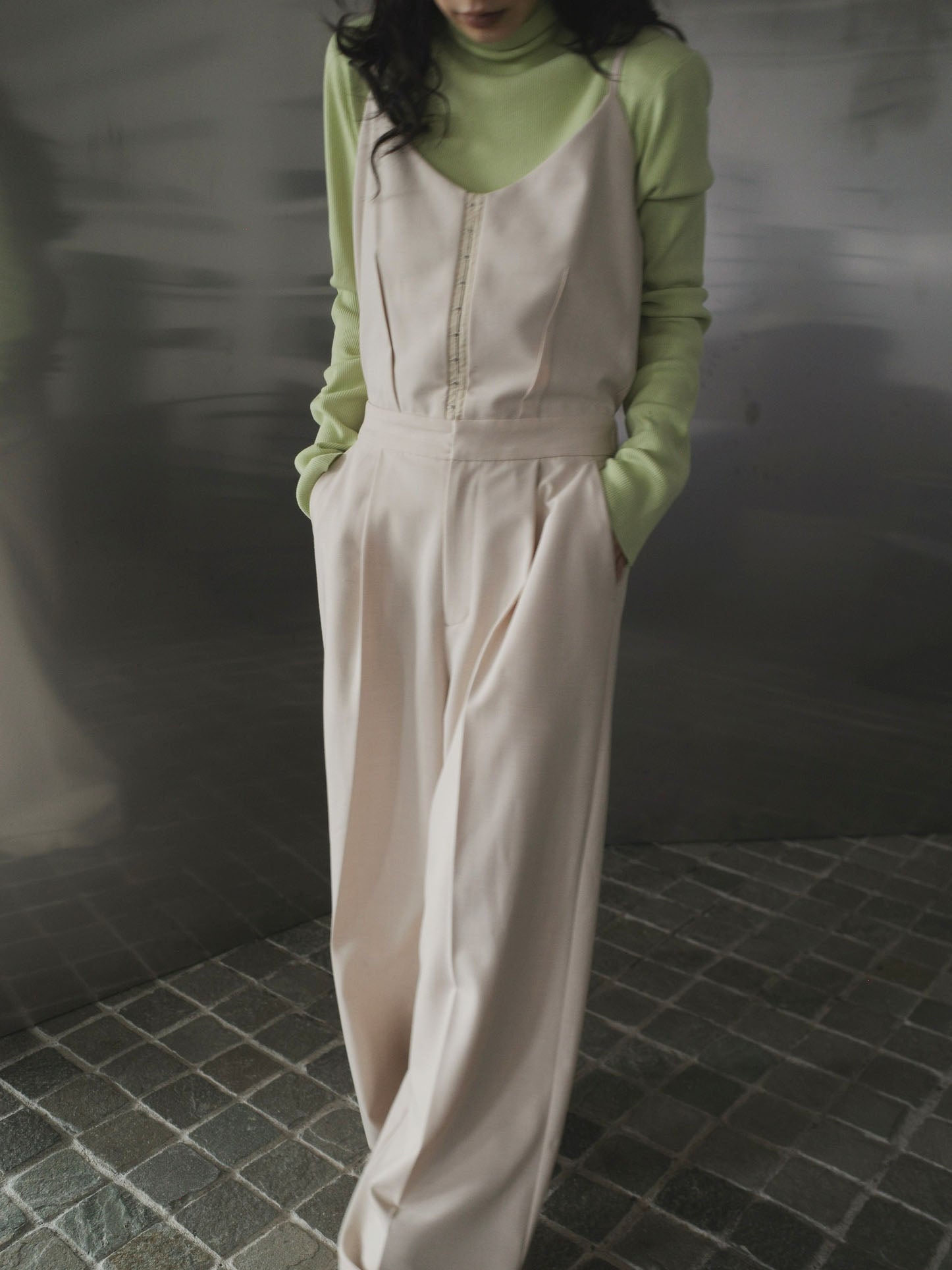 2WAY HOOK ARRANGE SALOPETTE PANTS