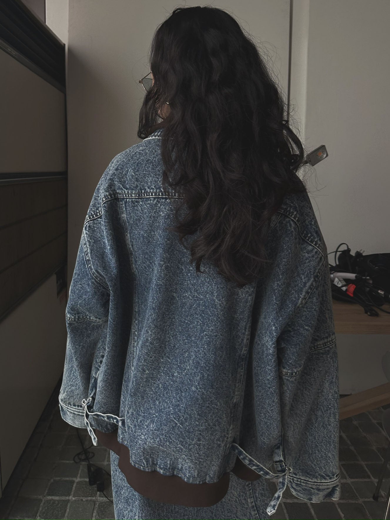 RIB MIX DENIM BLOUSON