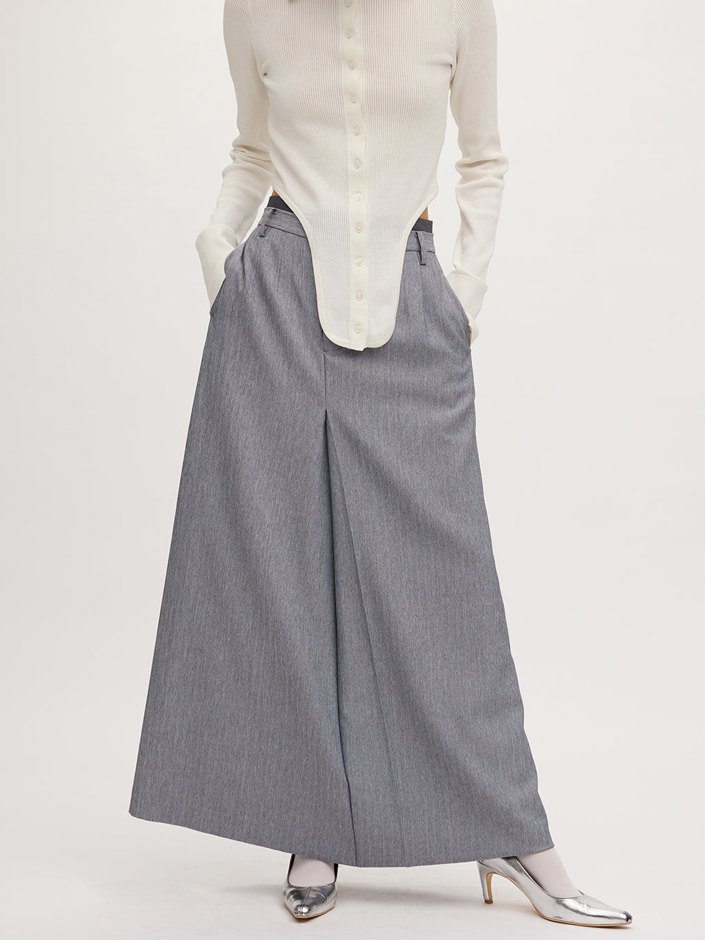 OTONA MUSE SHORT WAVE VEST WITH SKIRT