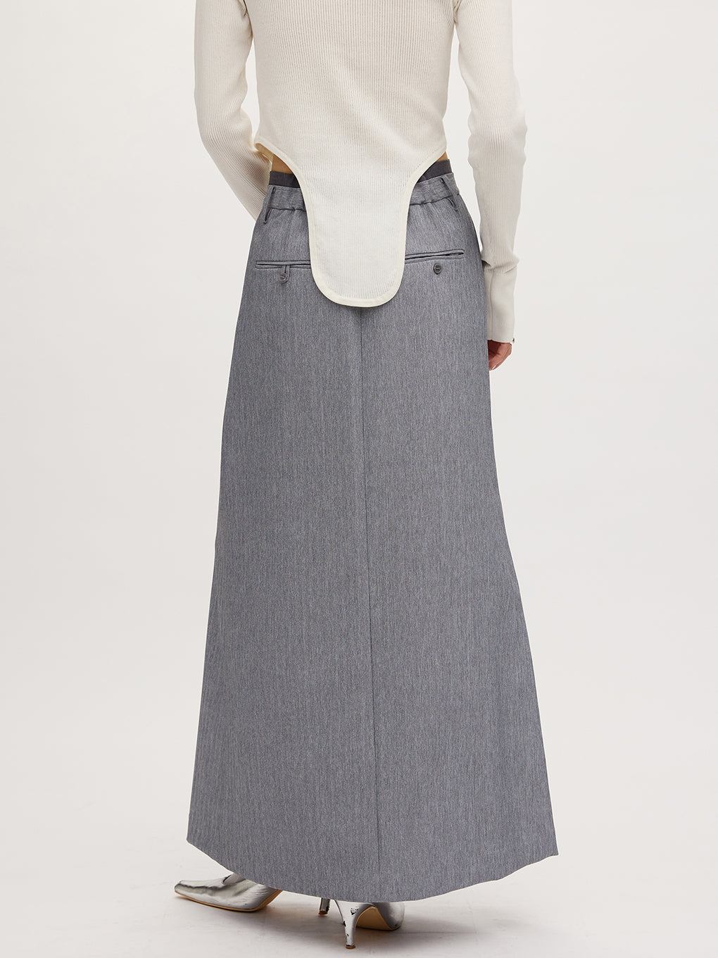 OTONA MUSE SHORT WAVE VEST WITH SKIRT