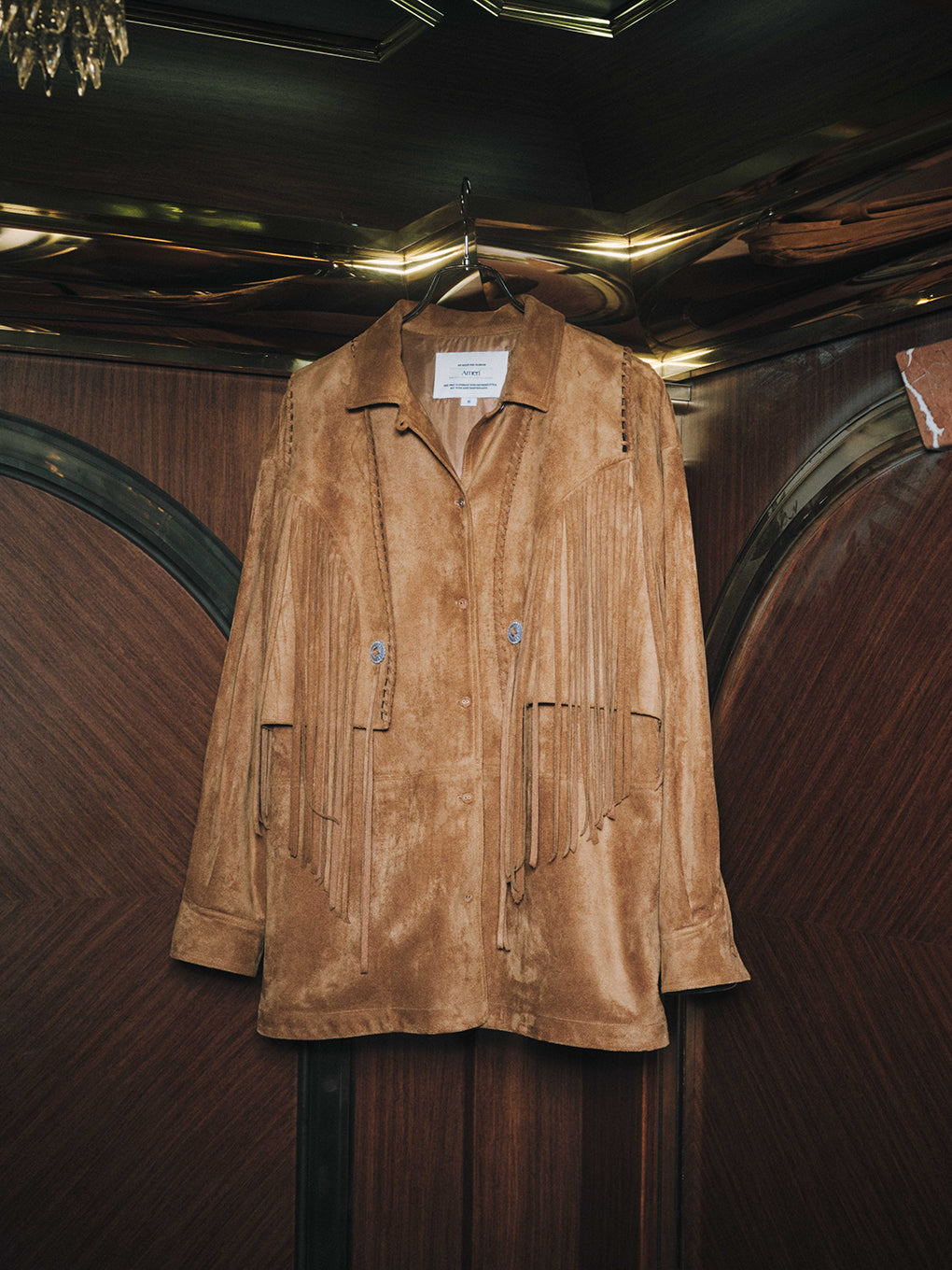 WESTERN FRINGE SYNTHETIC SUEDE VEST