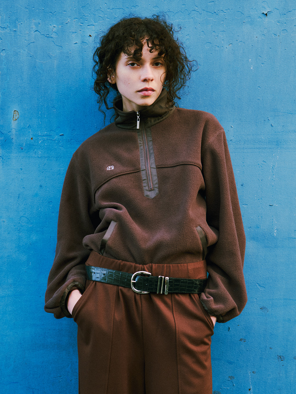 HALF ZIP FLEECE TOPS