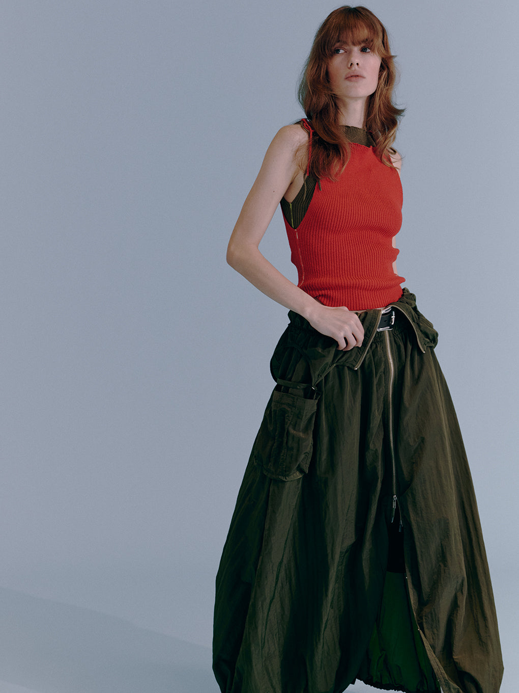 UTILITY BALLOON ZIP DRESS