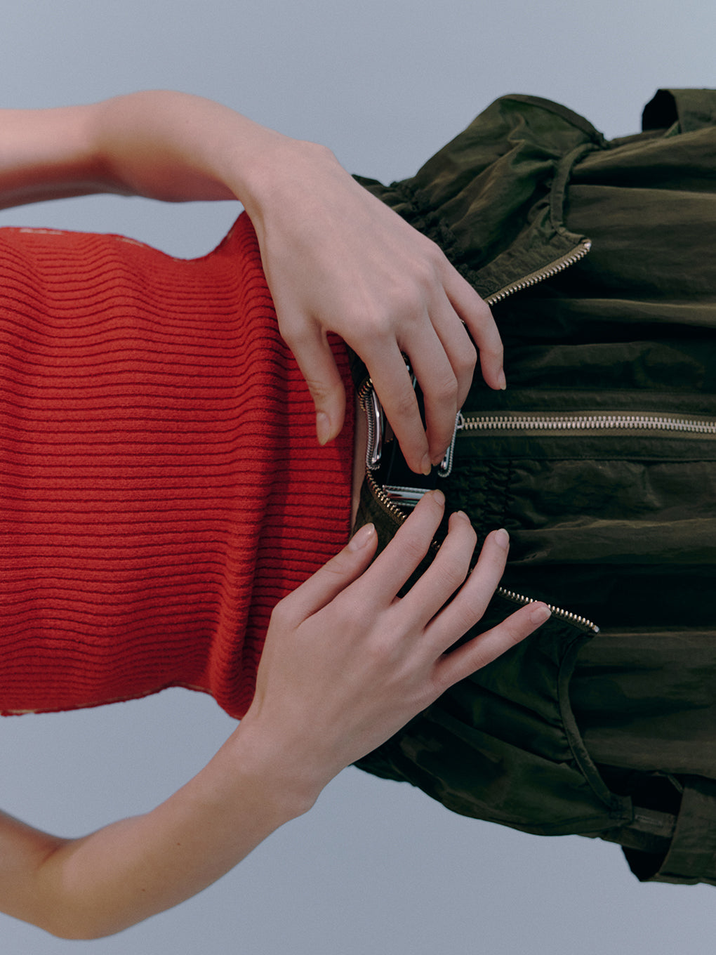 UTILITY BALLOON ZIP DRESS