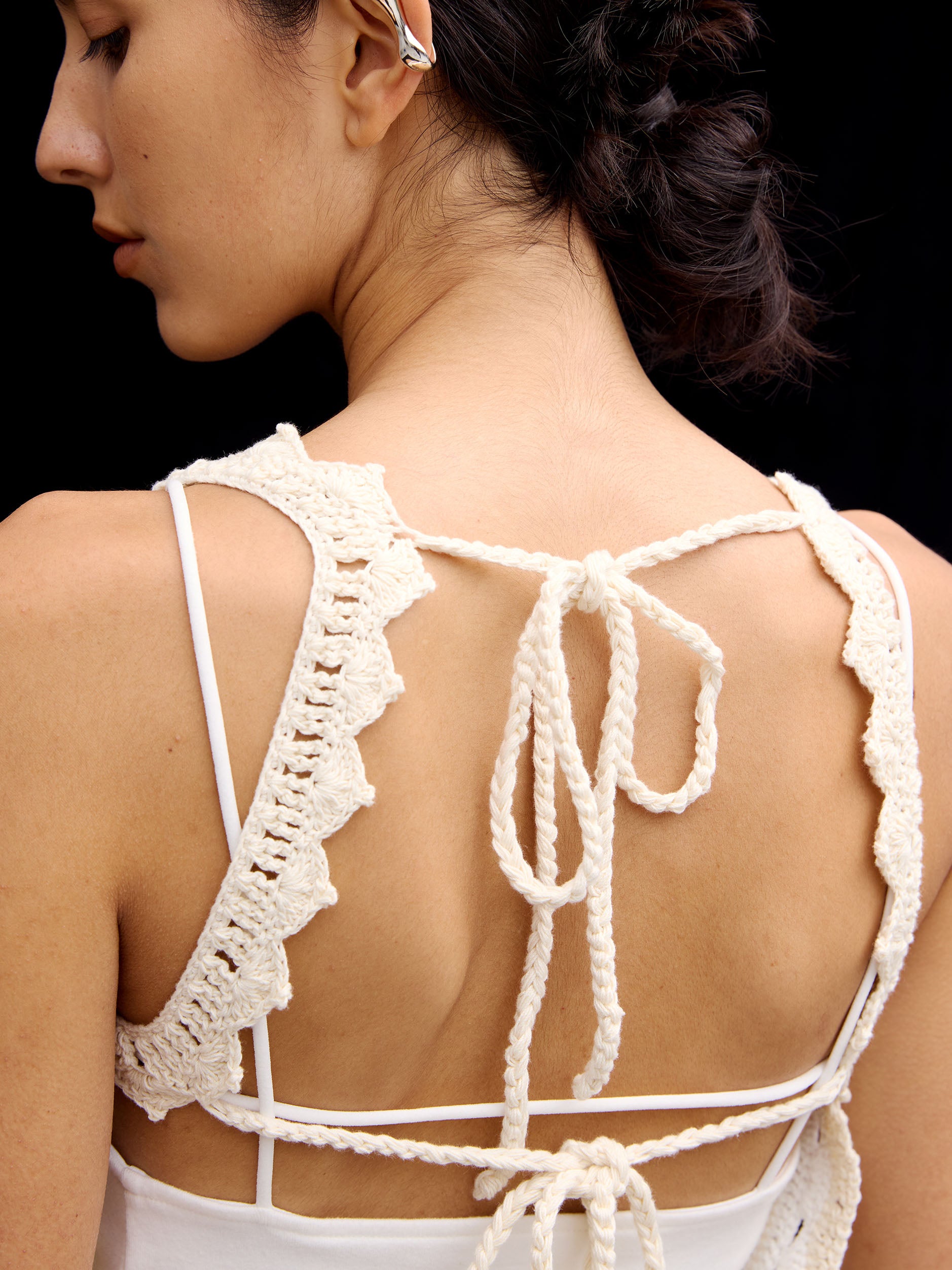 CROCHET COLOR SCHEME MOTIF BUSTIER