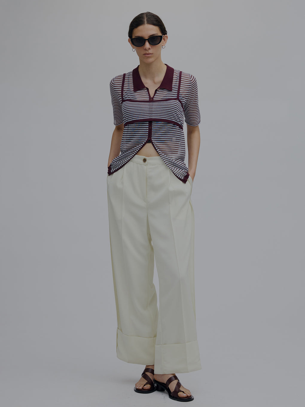 MEDI PUCHI BUSTIER SET KNIT SHIRT