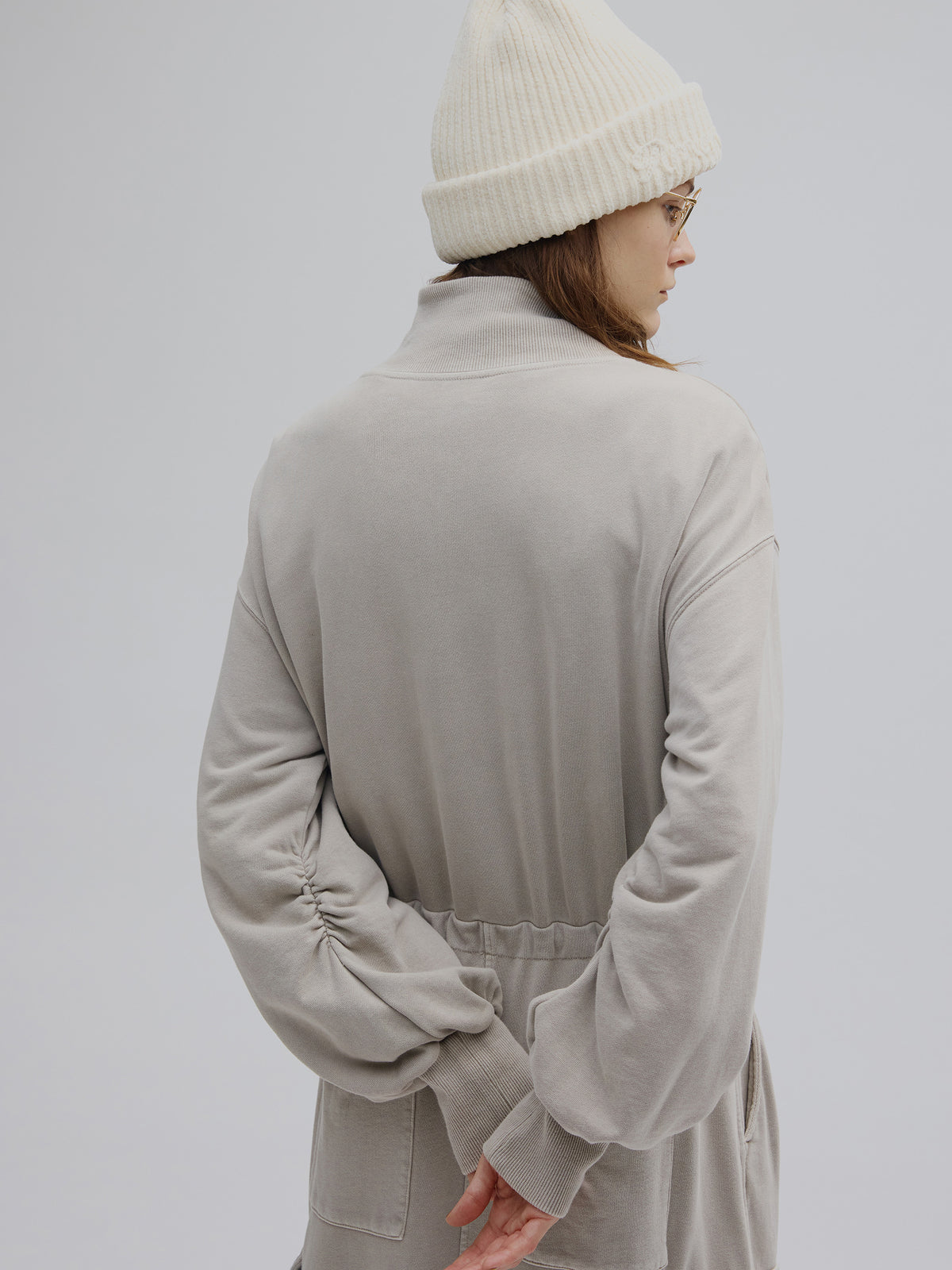 2WAY NECK LOOSE SWEAT DRESS