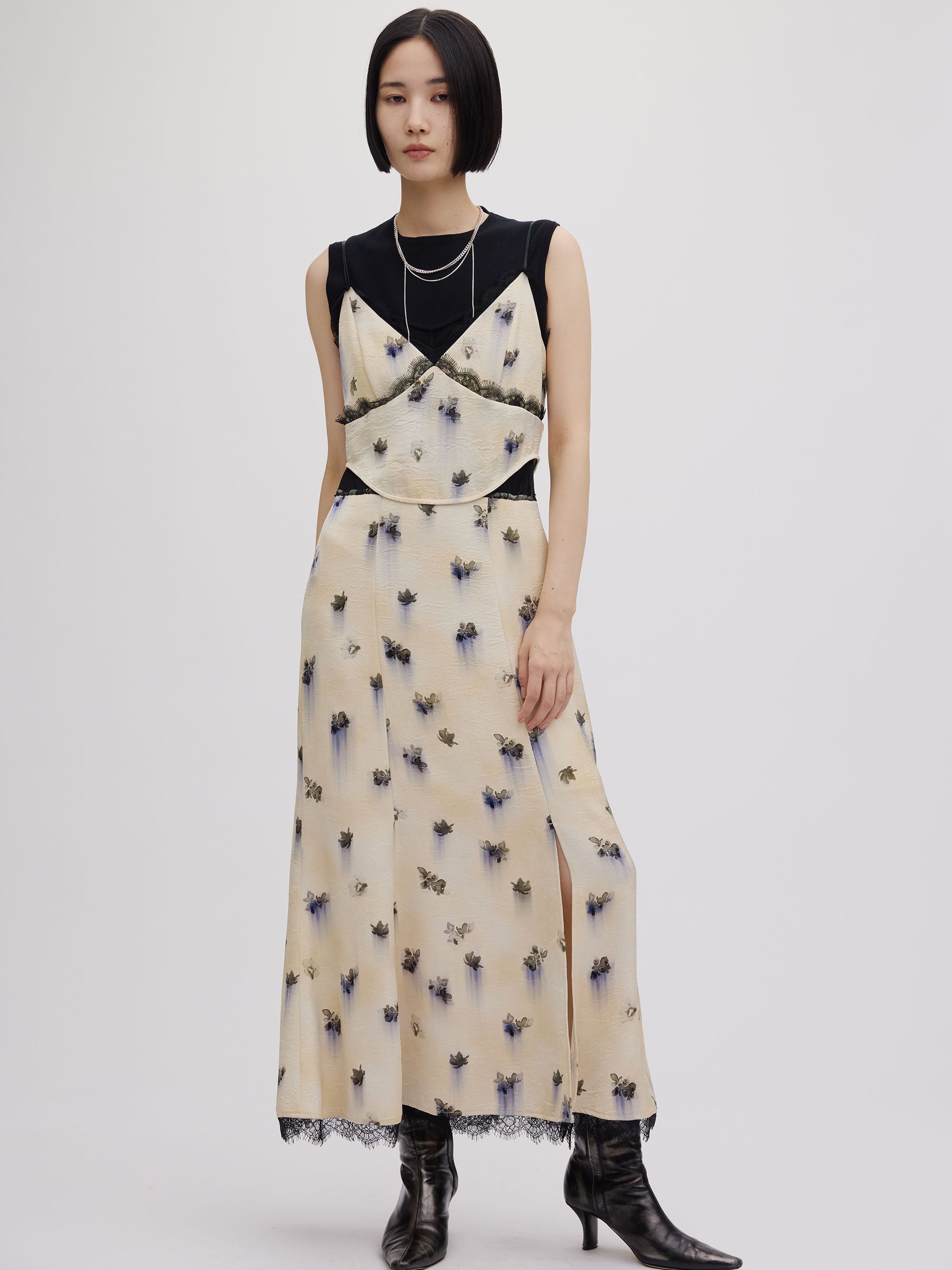 CLARA SATIN CAMI DRESS