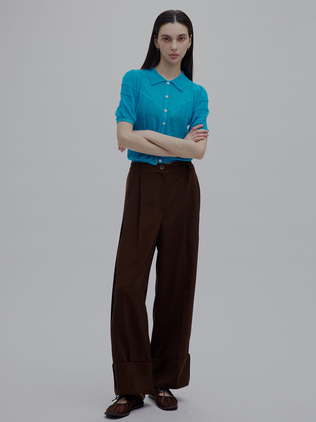 MEDI FOLDED HEM RELAXING PANTS