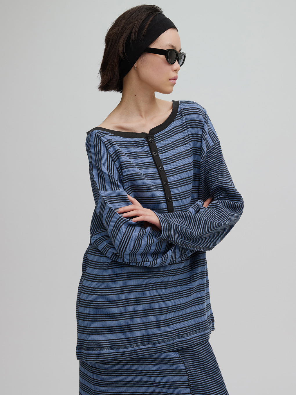 MILLER×Ameri 2WAY WAFFLE TOP