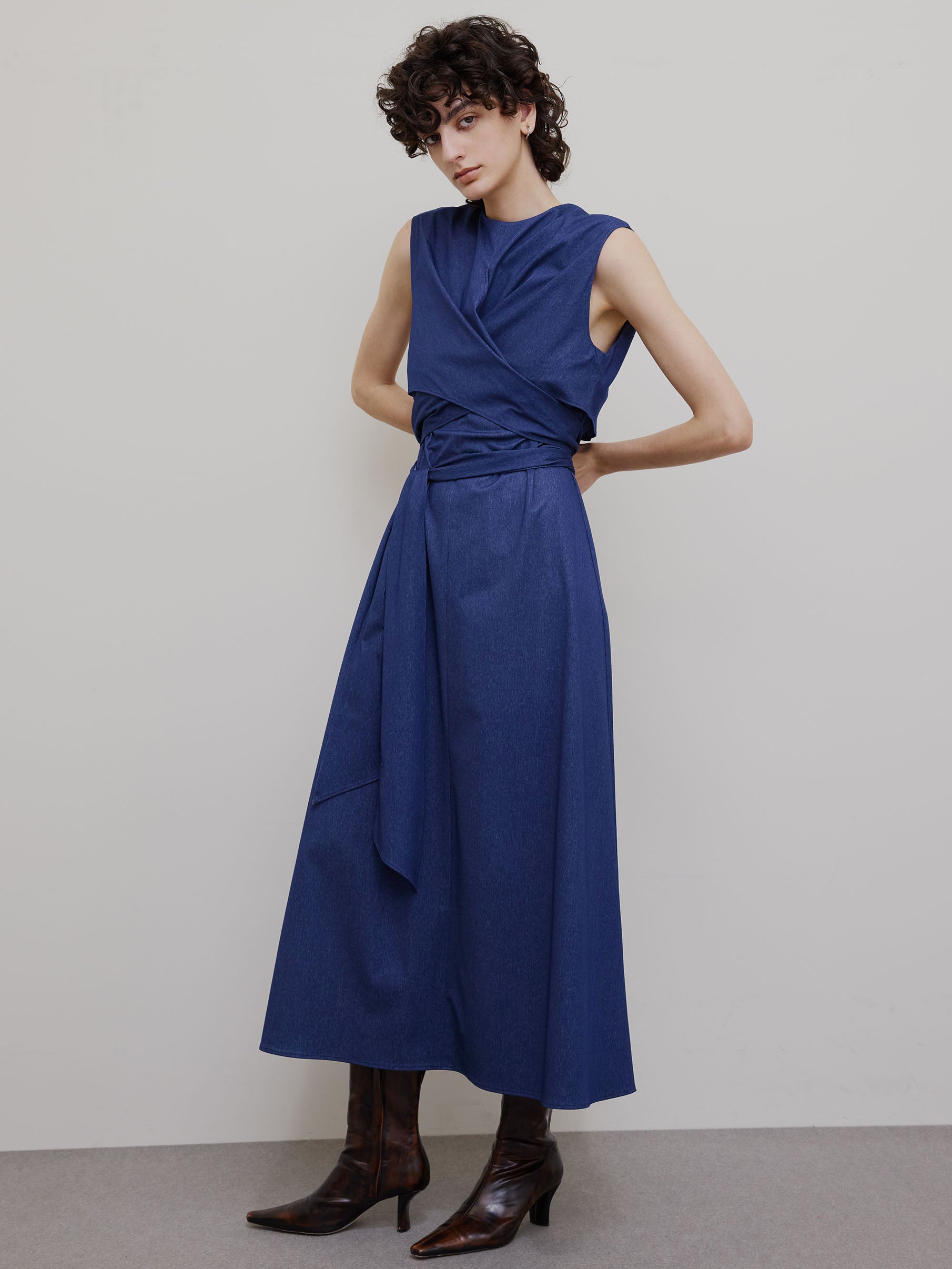 MEDI WASHABLE WAIST ROLL DRESS