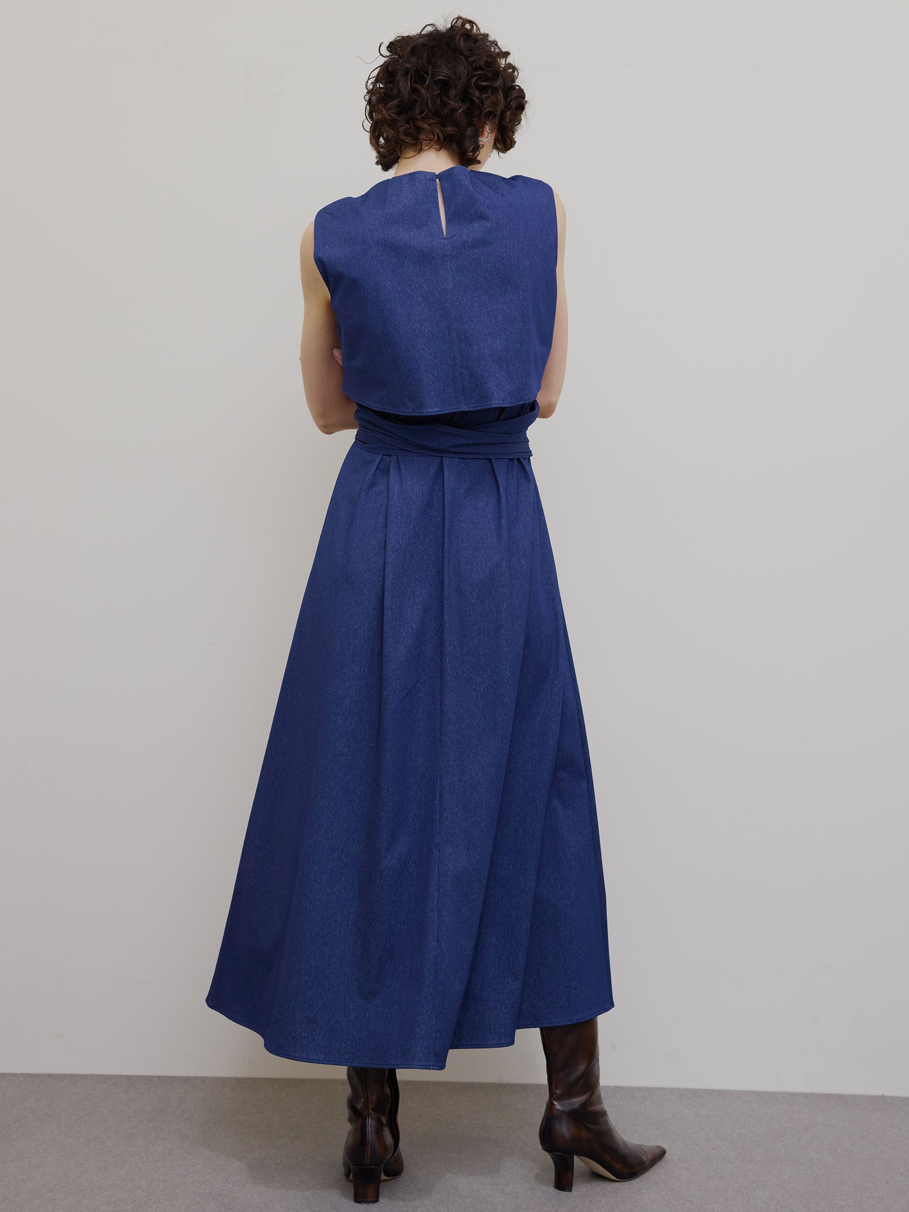 MEDI WASHABLE WAIST ROLL DRESS