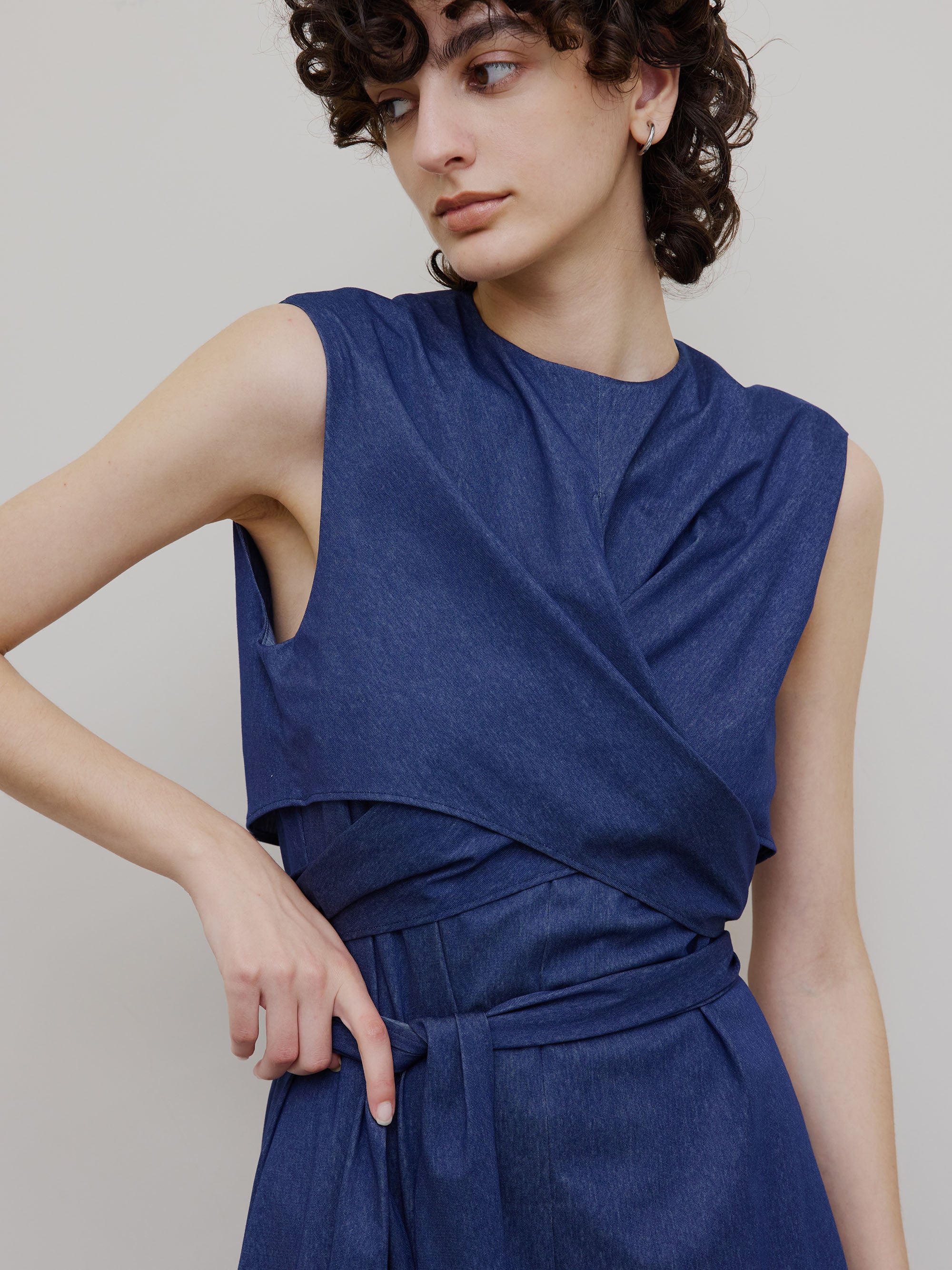 MEDI WASHABLE WAIST ROLL DRESS