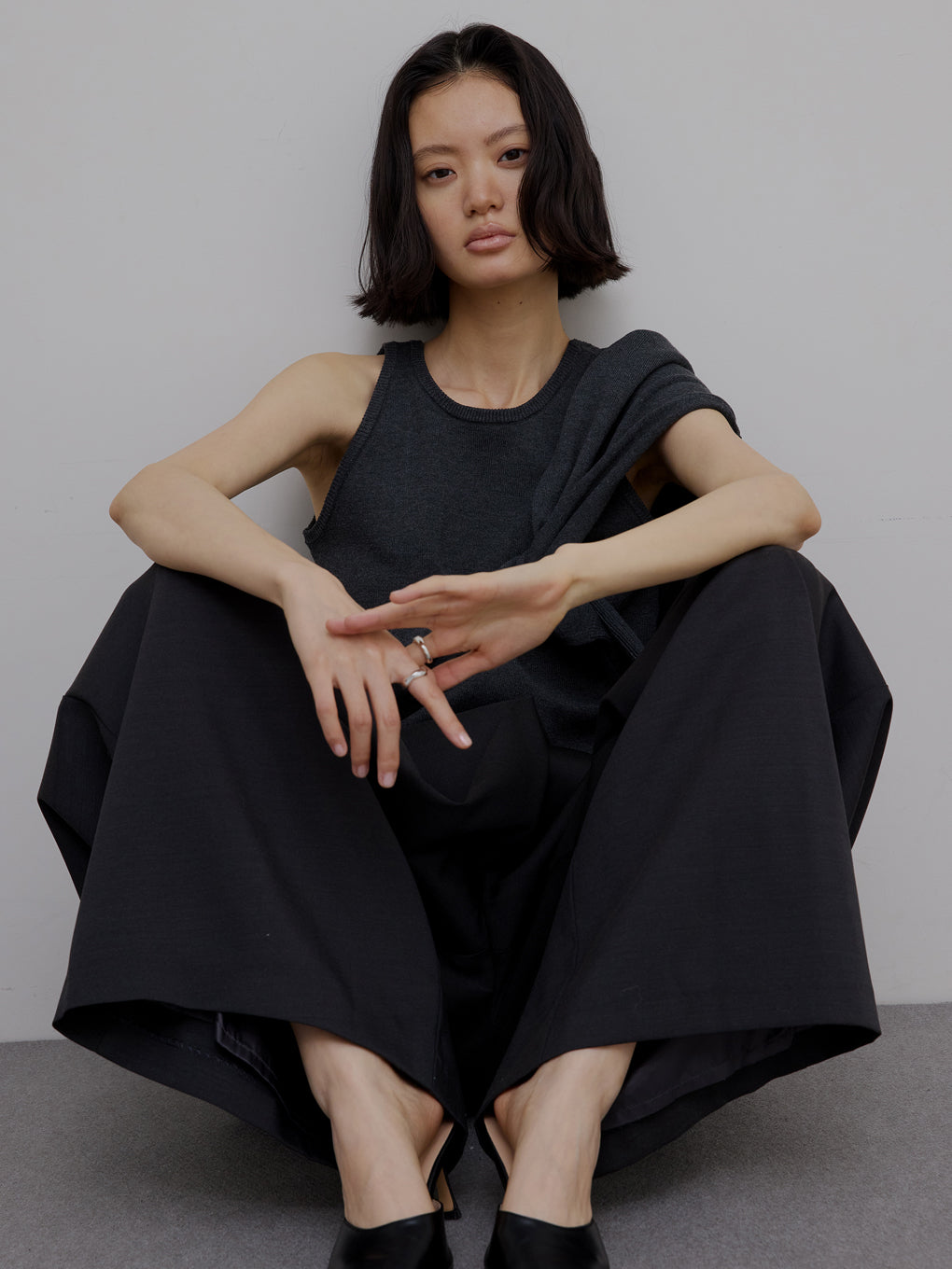 LOW BASIC COMPACT KNIT TANK TOP