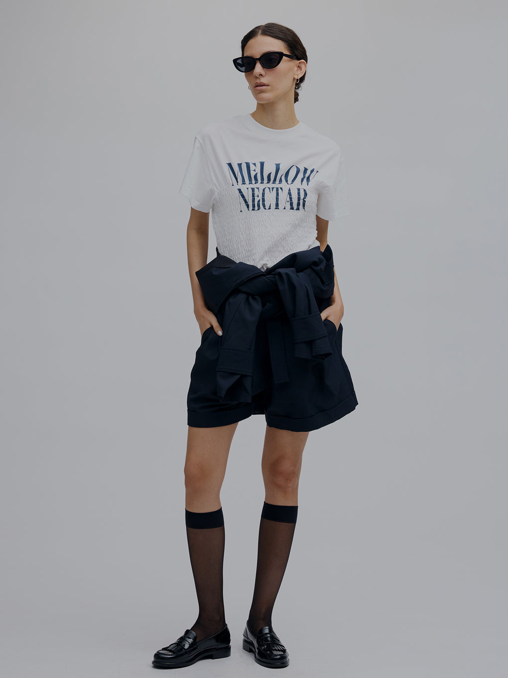 MEDI SHIRRING CONCEPT TEE