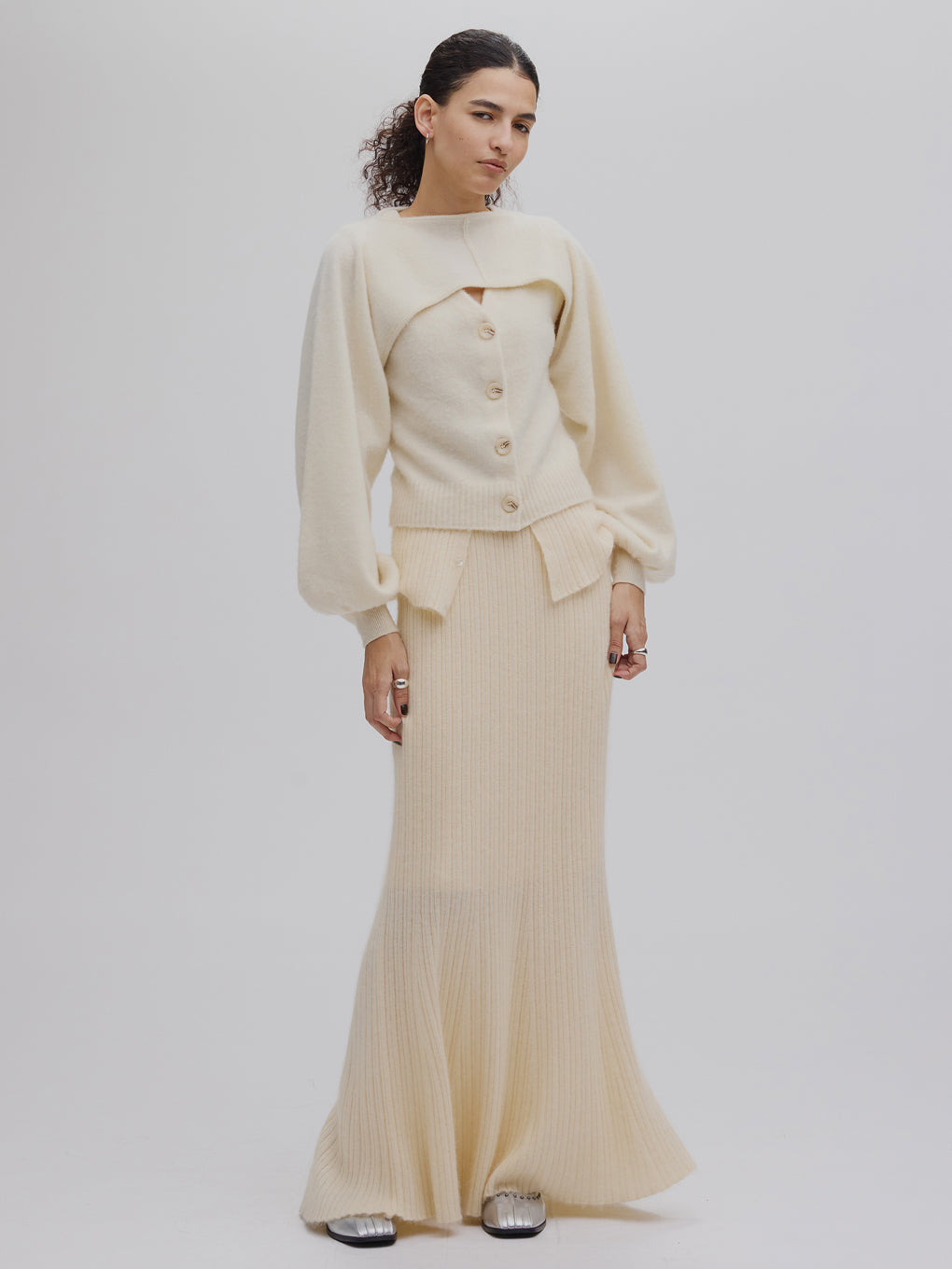 UND RACCOON BLEND KNIT SKIRT