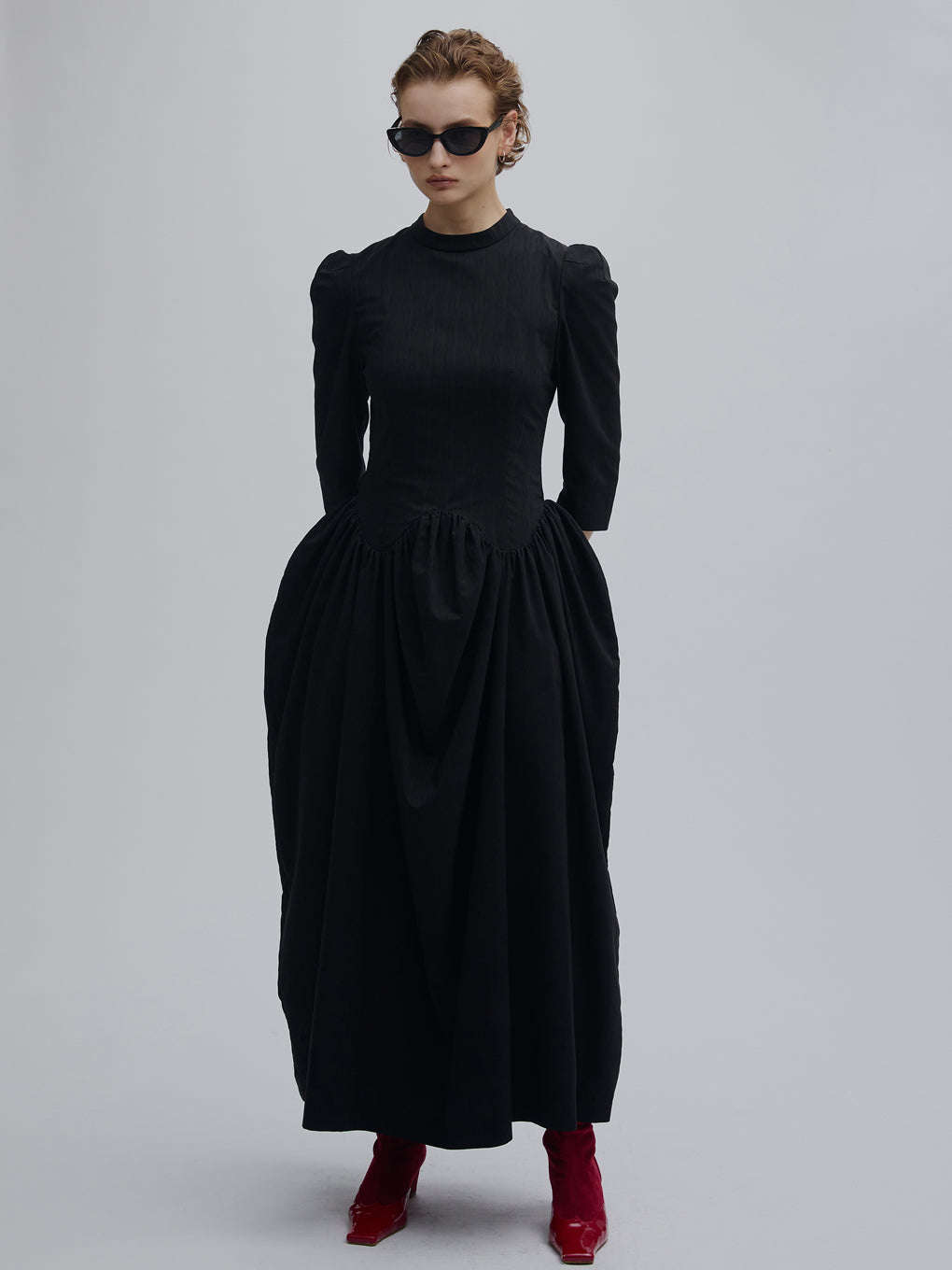 WAVE WAIST COCOON DRESS