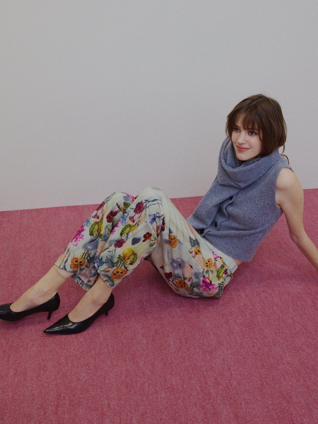 UND GRACE JACQUARD PRINT PANTS