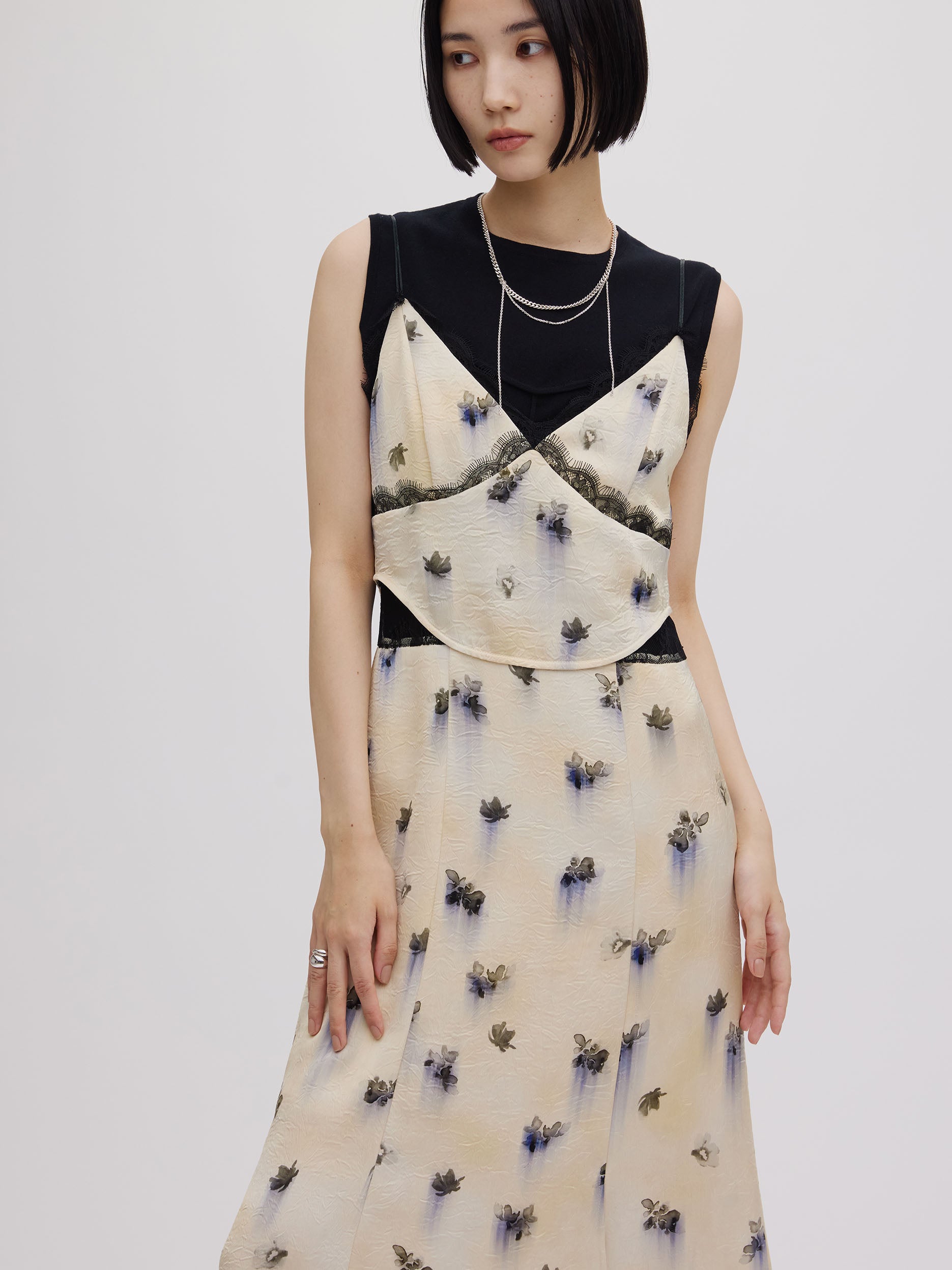CLARA SATIN CAMI DRESS