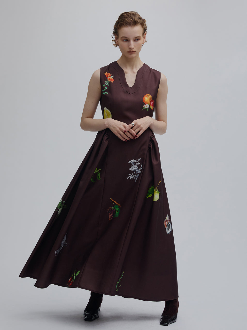 ELEANOR LINEN LIKE DRESS