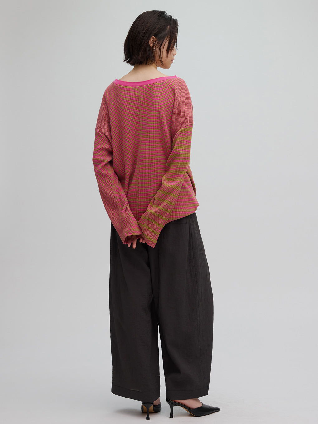 MILLER×Ameri 2WAY WAFFLE TOP