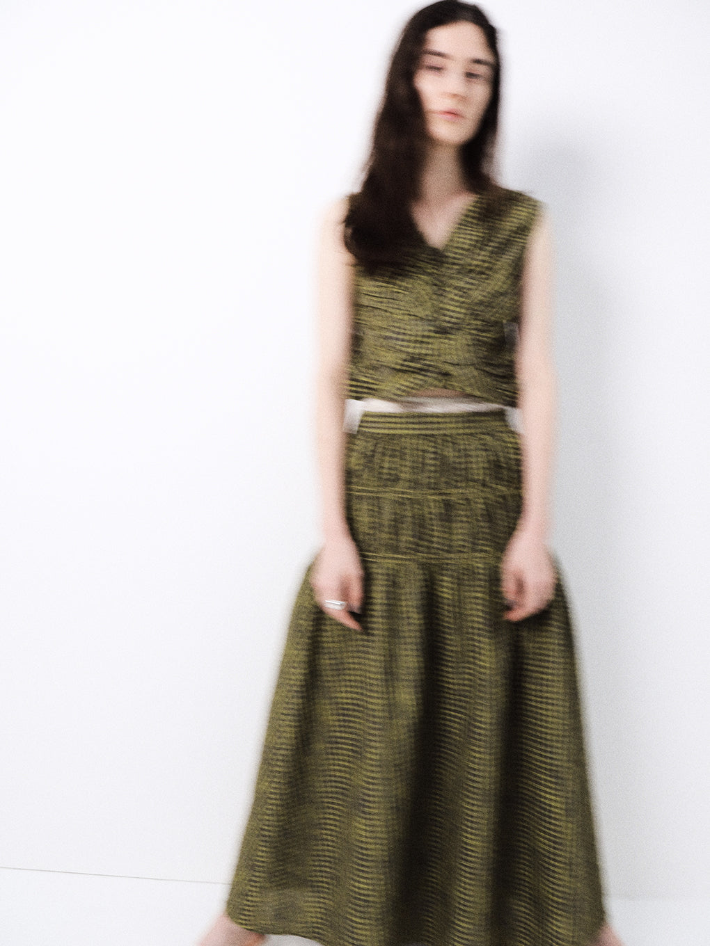 MEDI 2WAY SHIRRING TOP WITH SKIRT