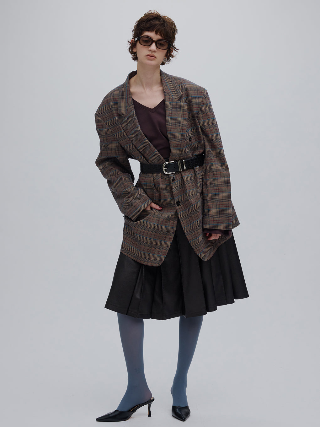 DEFORMATION TACK CHECK JACKET