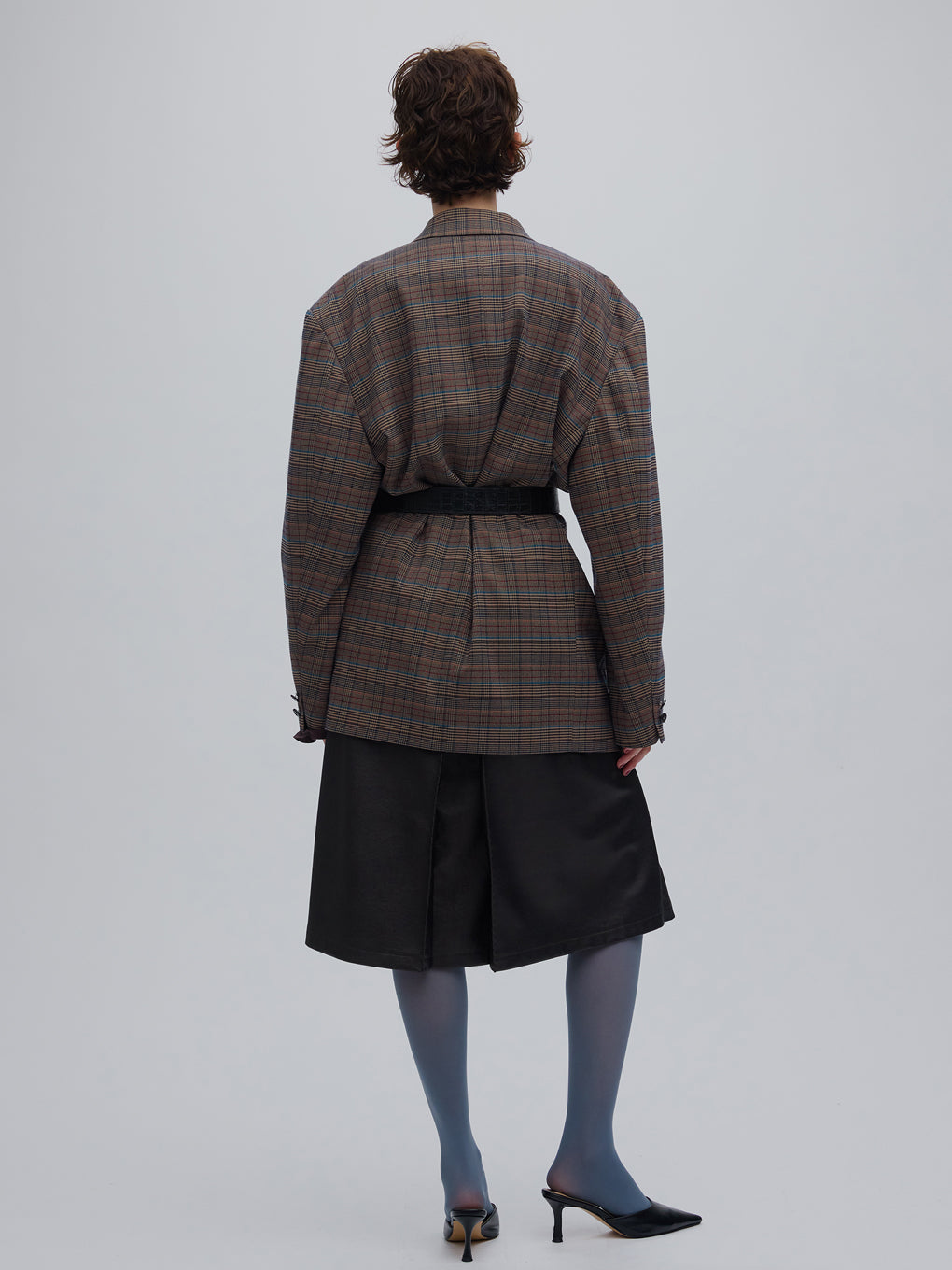 DEFORMATION TACK CHECK JACKET